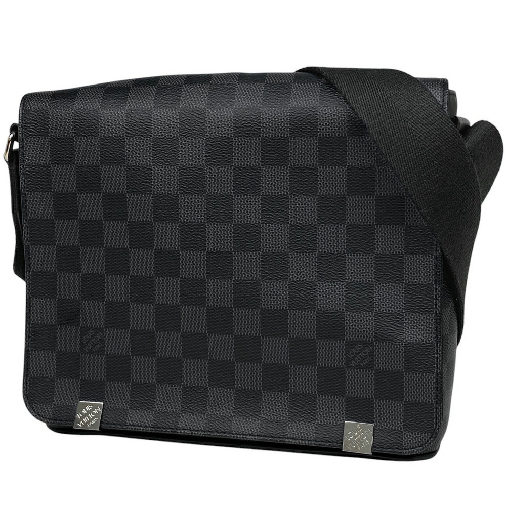 Louis Vuitton District NM Crossbody Shoulder Bag Damier Graphite Noir Black
